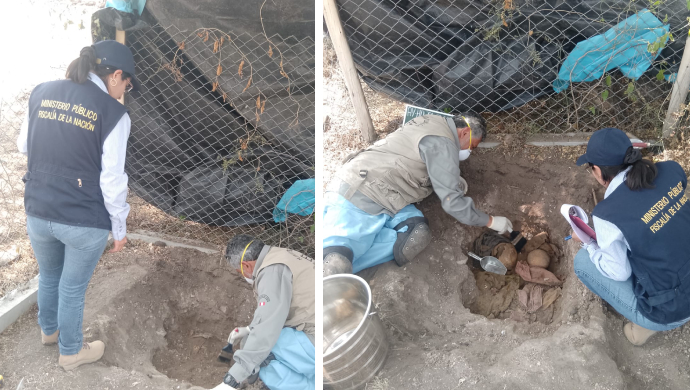 Cuerpos encontrados en setiembre del 2024 en Ayacucho.