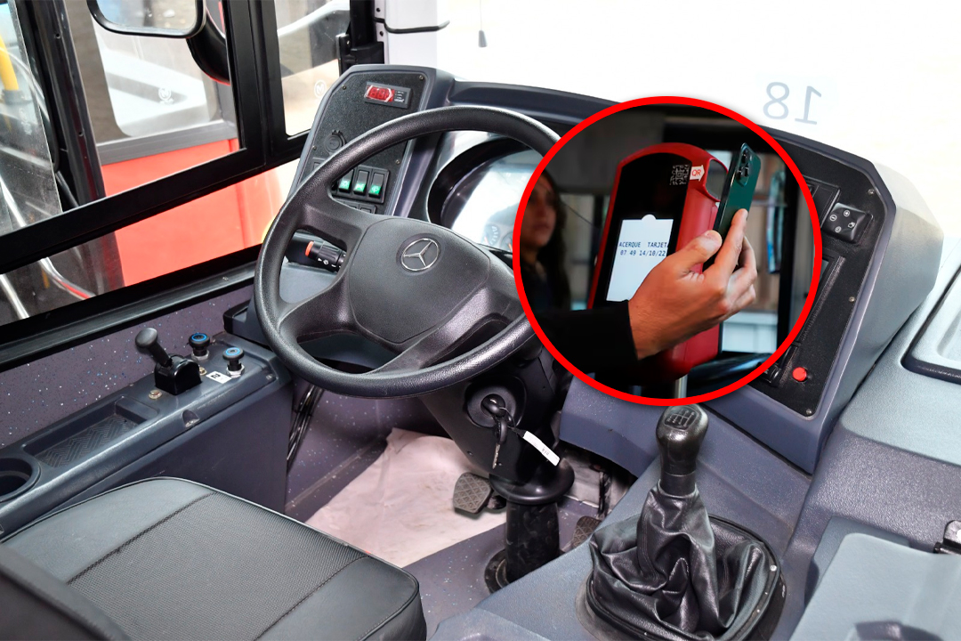 Buses cuentan con sistema de pago sin contacto.