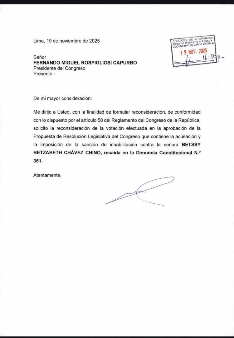 Jorge Montoya presentó reconsideración a voto