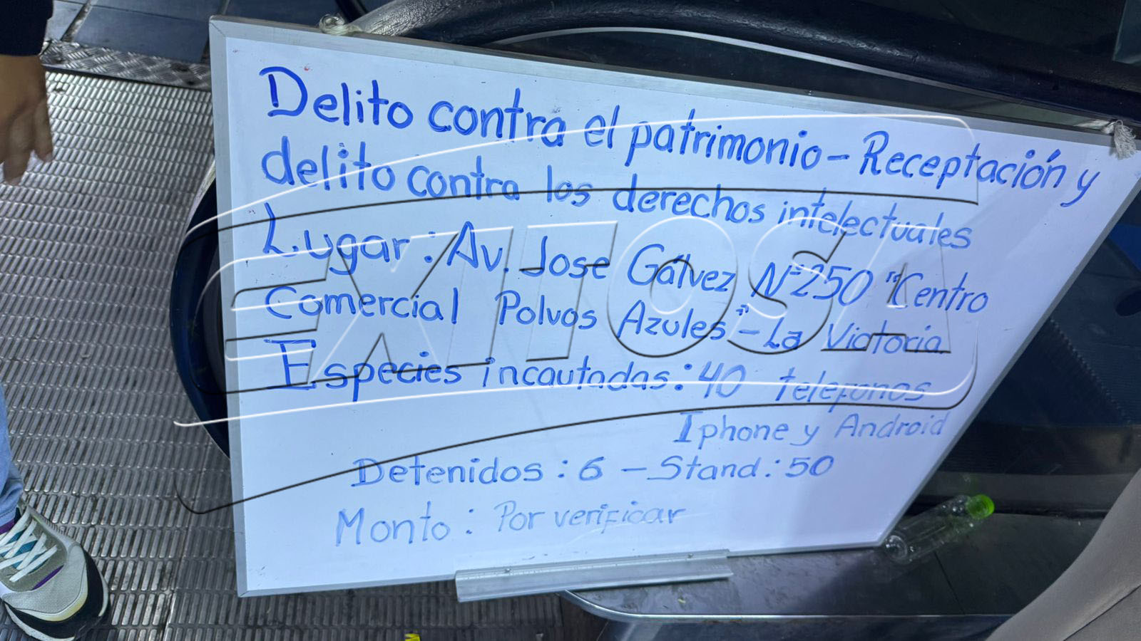 Detenidos en Polvos Azules.