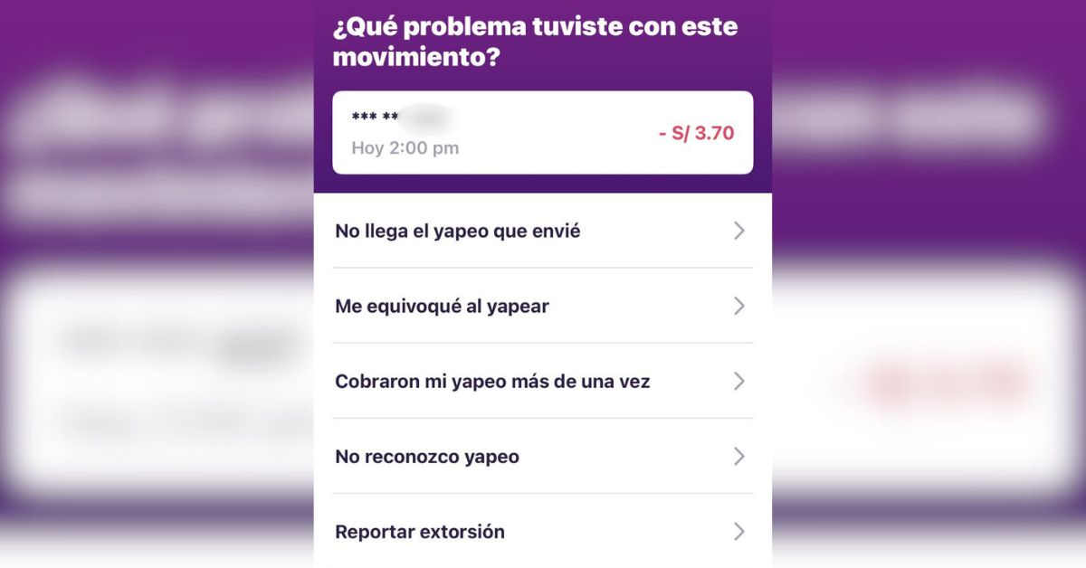Reporta una cuenta por extorsin