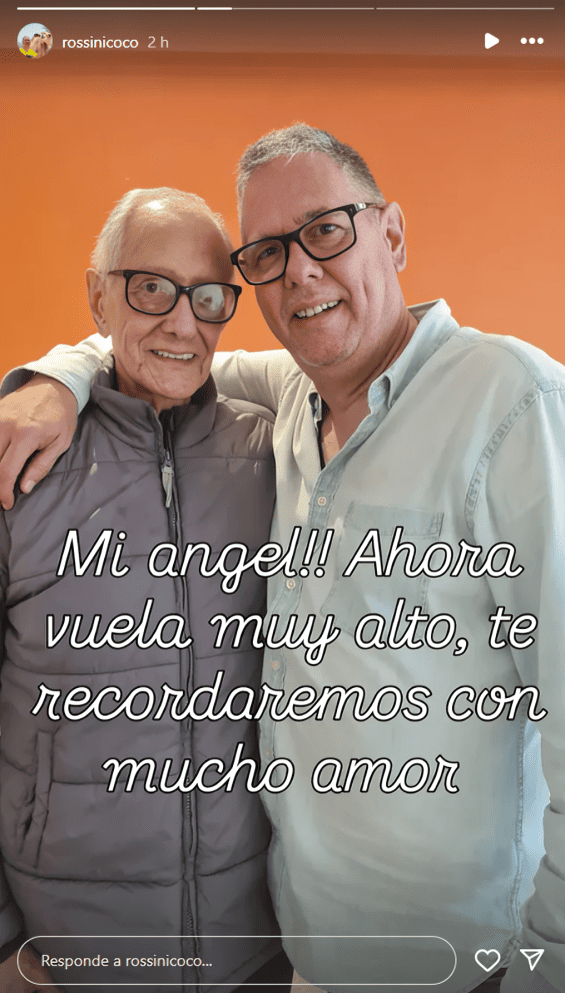 Las sentidas palabras del hijo de Guillermo Rossini