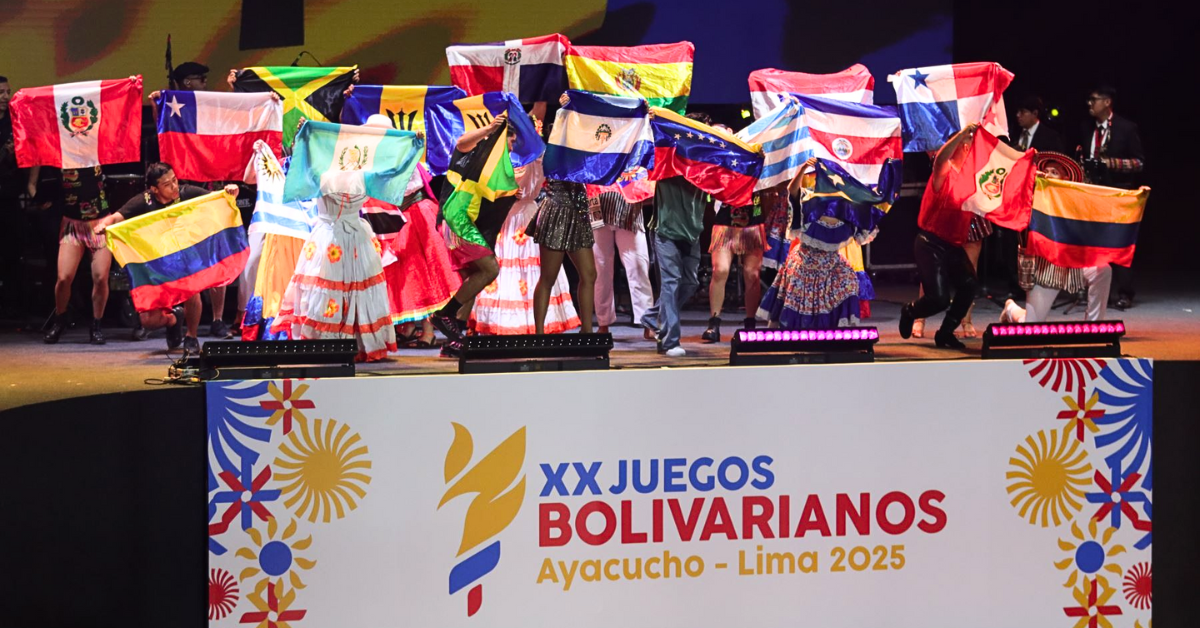 Per inaugura los Juegos Bolivarianos 2025
