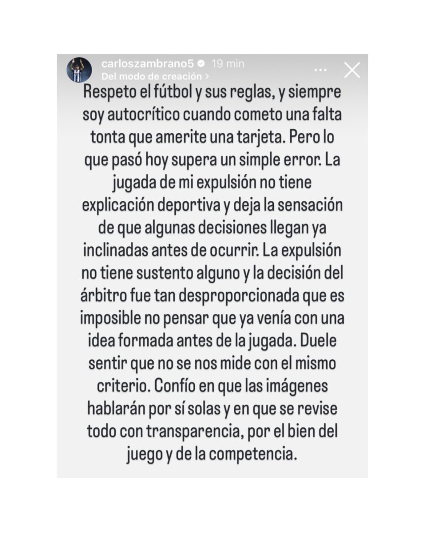 Carlos Zambrano estall contra el arbitraje tras su polmica expulsin.