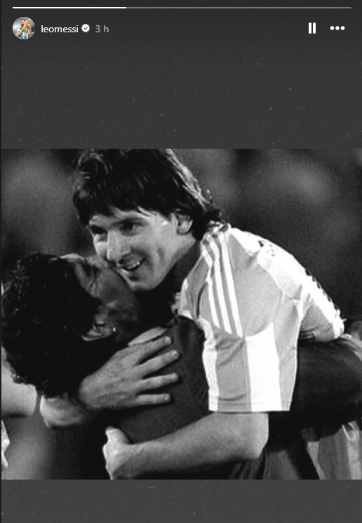 Historia de Messi en Instagram.