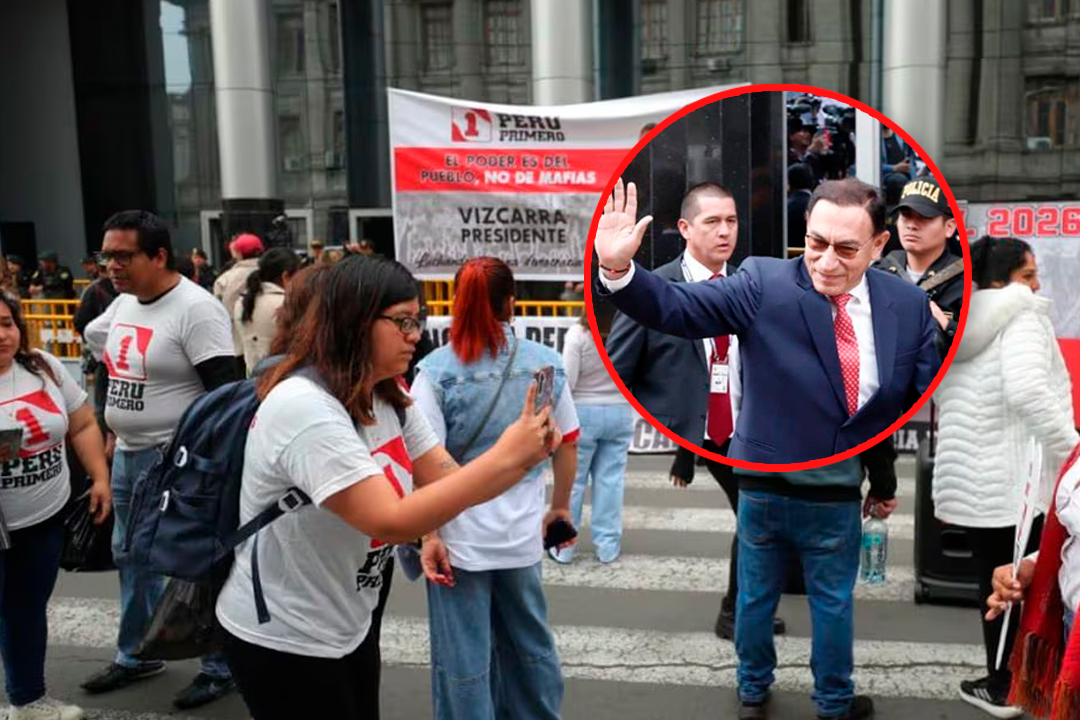 Simpatizantes del exmandatario se congregaron en los exteriores del Poder Judicial.