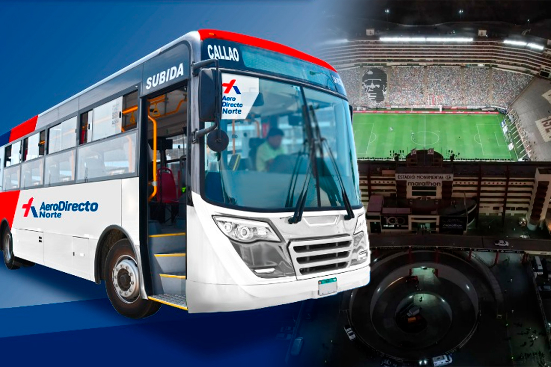 AeroDirecto conectar con rutas para llegar al estadio.