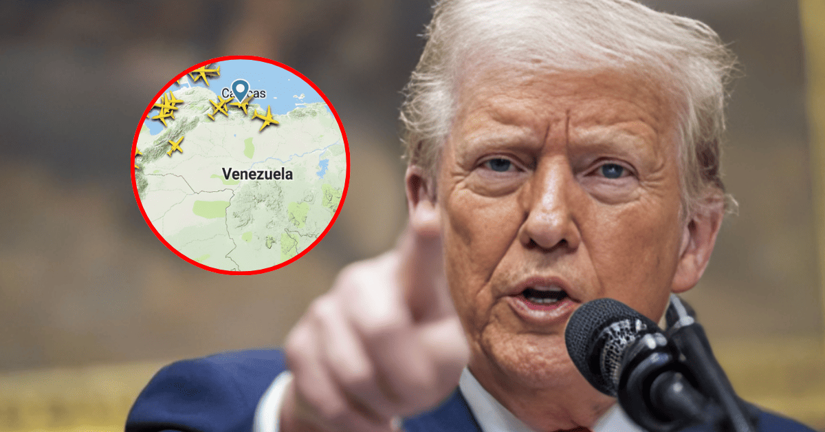 Donald Trump advierte de que el espacio aéreo de Venezuela debe considerarse "cerrado en su totalidad"