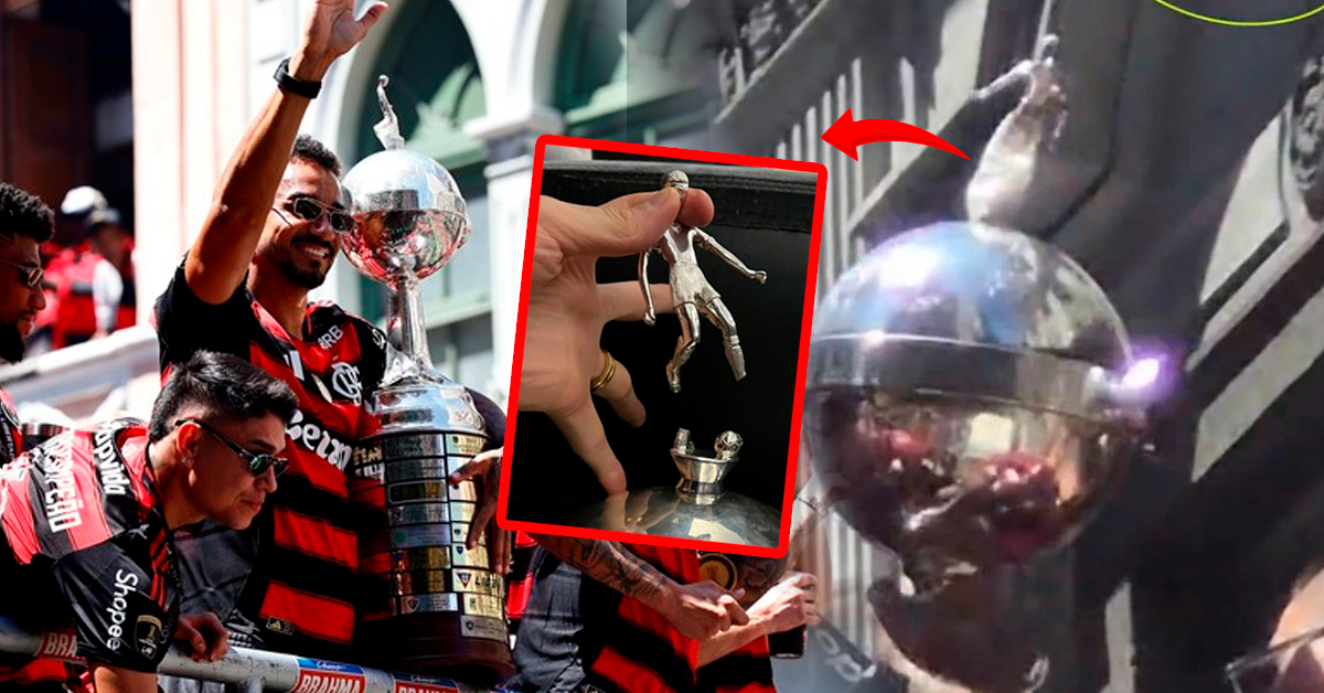 La Libertadores sobrevivió a la samba: Flamengo rompe el trofeo del campeonato en plena celebración