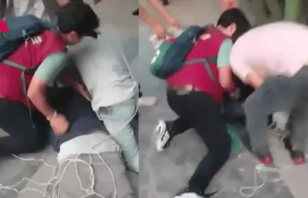 Vecinos de San Juan de Miraflores capturan y castigan a ladrn