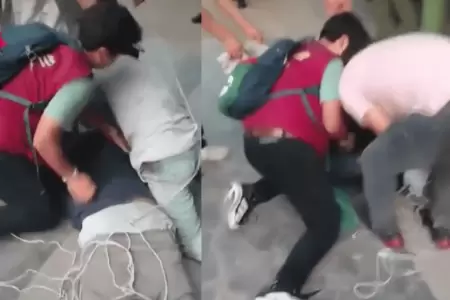 Vecinos de San Juan de Miraflores capturan y castigan a ladrn