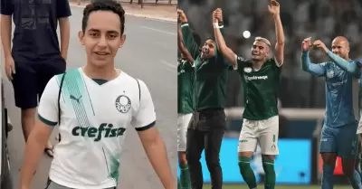 Adolescente camina 4 km de rodillas tras clasificación de Palmeiras