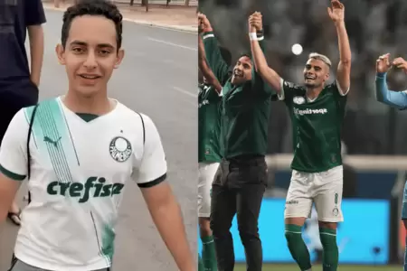 Adolescente camina 4 km de rodillas tras clasificacin de Palmeiras