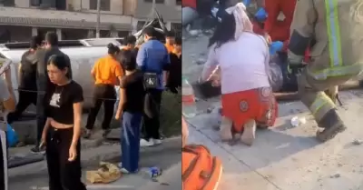 Trgico accidente vehicular en Villa Mara del Triunfo.