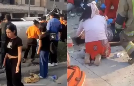 Trgico accidente vehicular en Villa Mara del Triunfo.