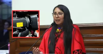 Ruth Luque pide informe por cmara usada en mitin de Fuerza Popular