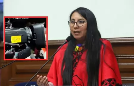 Ruth Luque pide informe por cmara usada en mitin de Fuerza Popular