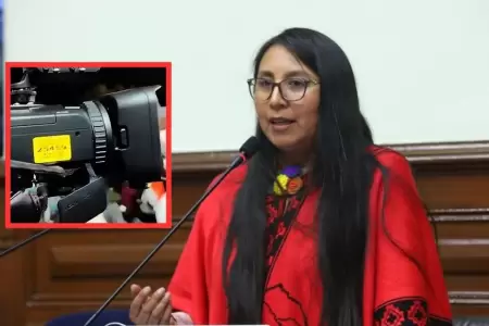 Ruth Luque pide informe por cmara usada en mitin de Fuerza Popular