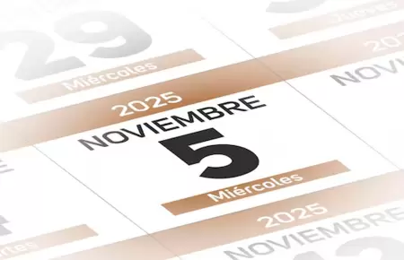 Feriado no laborable el 5 de noviembre.