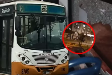 Atacan a balazos bus de Etul 4 SA ruta E