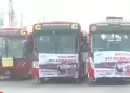 Paro de transportistas: Buses de 'El Rpido' se desplazan en caravana hacia el Congreso