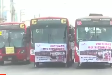 Caravana de El Rpido parte desde Comas con destino al Congreso.