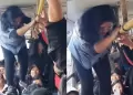 Cobradora de bus se hizo VIRAL por peculiar forma de recaudar pasajes durante paro de transportistas