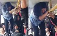 Cobradora de bus se hizo VIRAL por peculiar forma de recaudar pasajes durante paro de transportistas