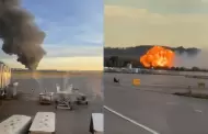 Accidente aéreo en EE.UU.: Se estrella avión de carga en el aeropuerto de Louisville y ocasiona enorme incendio