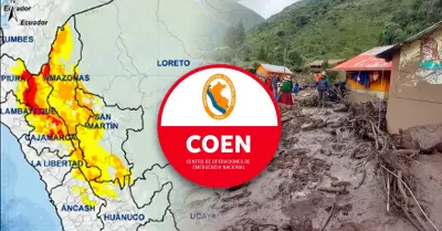 COEN advierte activacin de quebradas en 12 regiones para este martes y mircole