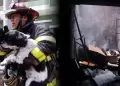 Heroico rescate: Serenos de La Victoria y bomberos salvan a perrito 'Oreo' y a familia de voraz incendio