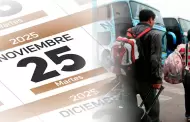 ¿A alistar las maletas? ¡Confirmado! El 25 de noviembre será DÍA no laborable: Conoce AQUÍ todos los detalles