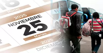 Da no laborable el 25 de noviembre.