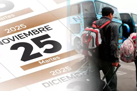 Da no laborable el 25 de noviembre.