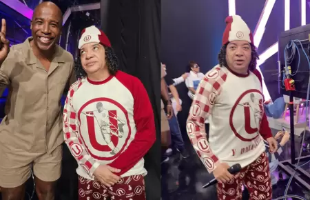 Carlos Vchez sorprende al aparecer con pijama de la 'U' y alborota redes