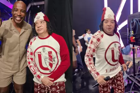 Carlos Vchez sorprende al aparecer con pijama de la 'U' y alborota redes