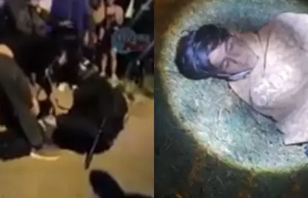 Agente de seguridad se enfrent solo a 4 delincuentes en Los Olivos.