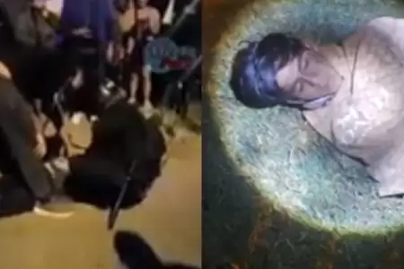 Agente de seguridad se enfrent solo a 4 delincuentes en Los Olivos.