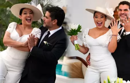 Natalia Salas y Sergio Coloma se casaron.