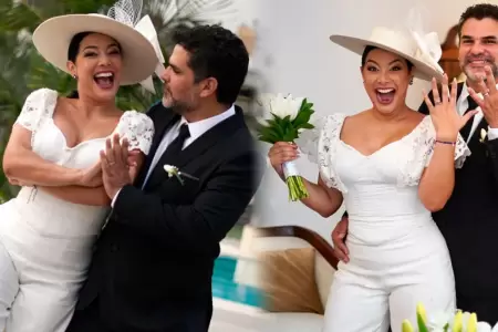 Natalia Salas y Sergio Coloma se casaron.