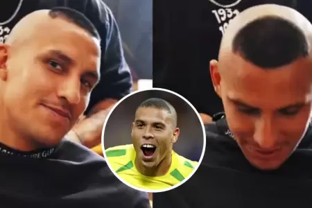 Alex Valera cumpli promesa y emul mtico look del fenmeno Ronaldo.