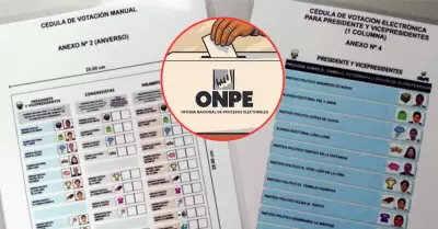 ONPE presentar nueva cdula de votacin este mircoles 24 de diciembre.