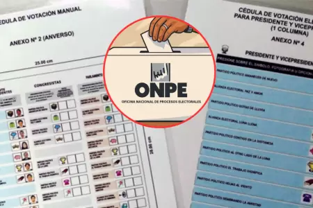 ONPE presentar nueva cdula de votacin este mircoles 24 de diciembre.