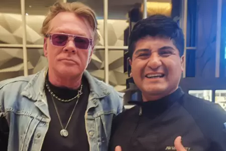 Chef peruano es despedido de su trabajo por fotografiarse junto a Axl Rose