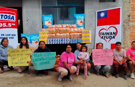 Entrega a la olla comn "Unidos Contra el Hambre".