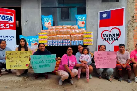 Entrega a la olla comn "Unidos Contra el Hambre".