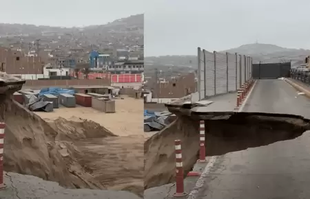 Enorme forado en la avenida Nstor Gambetta genera alarma