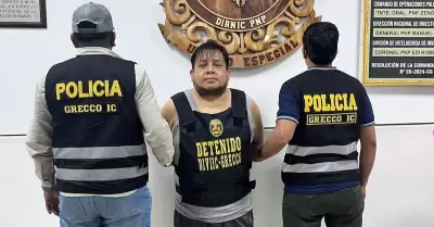 Detienen a presunto cabecilla de organizacin criminal en Chincha.