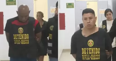 Presuntos miembros de 'Los Temibles de Dulanto'.