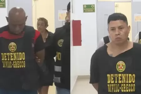 Presuntos miembros de 'Los Temibles de Dulanto'.